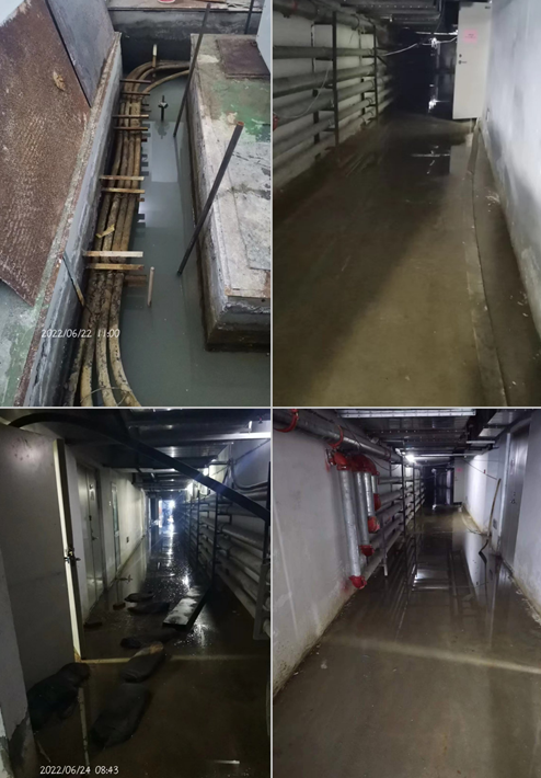 武漢某地下車庫堵漏工程開工